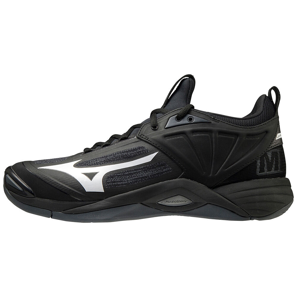 Panske Volejbalove Tenisky Mizuno Wave Momentum 2 Čierne/Biele Vypredaj TBFC30165